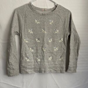 Crewcuts Heather Gray Butterfly Hoodie